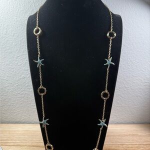 Elegant Gold Starfish Necklace
